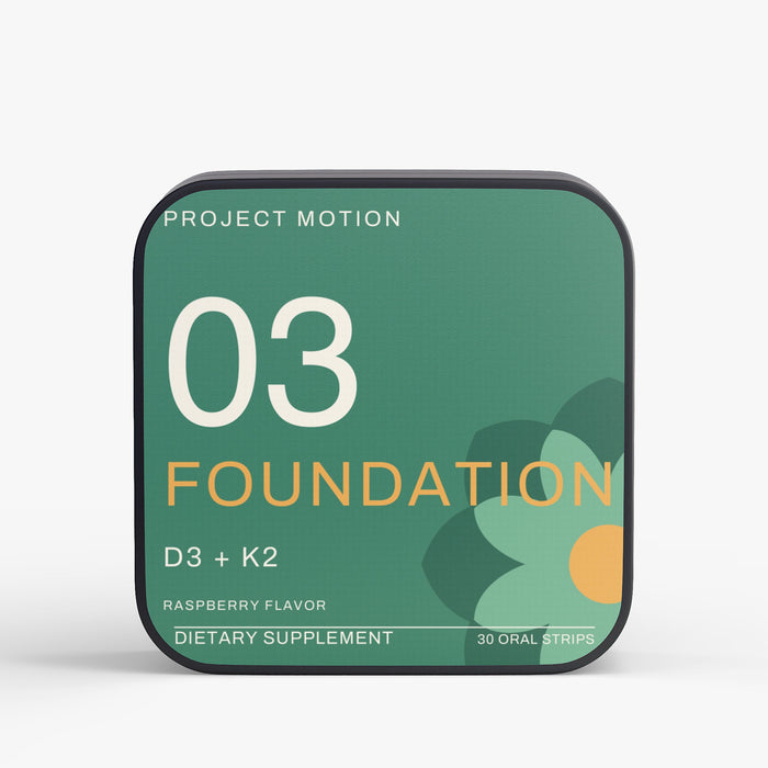 03 FOUNDATION — Vitamin D3 + K2 Oral Strips