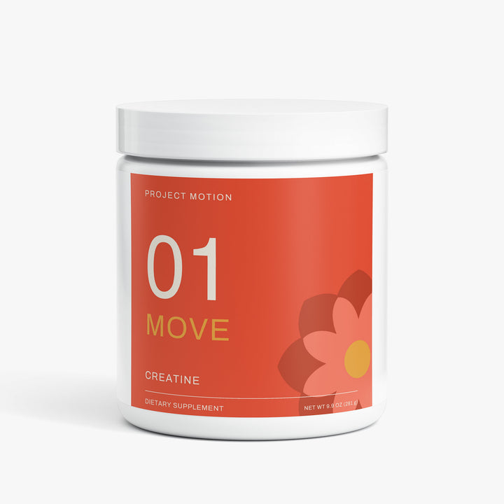 Project Motion MOVE creatine monohydrate powder packaging